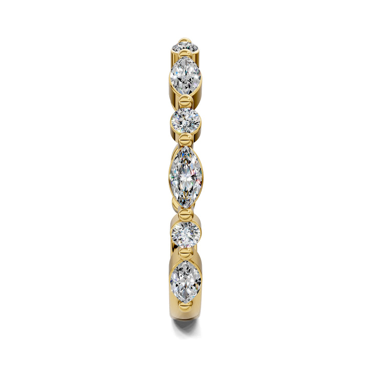 Melanie Round and Marquise Open Diamond Ring