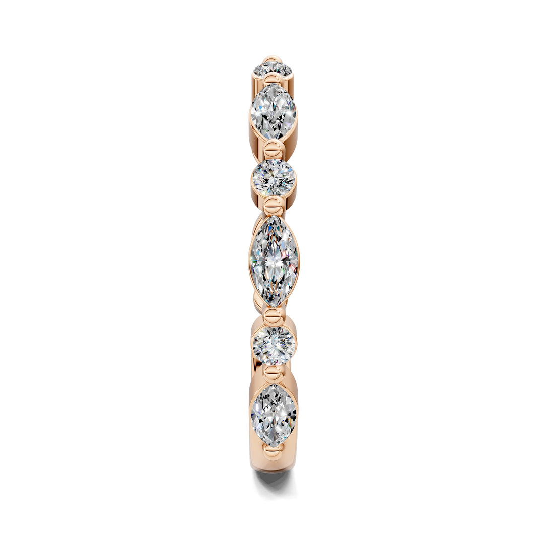 Melanie Round and Marquise Open Diamond Ring