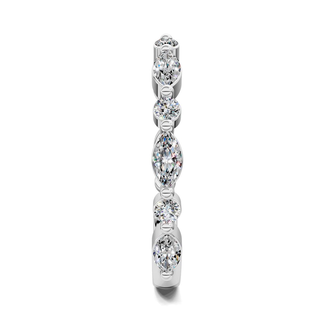 Melanie Round and Marquise Open Diamond Ring