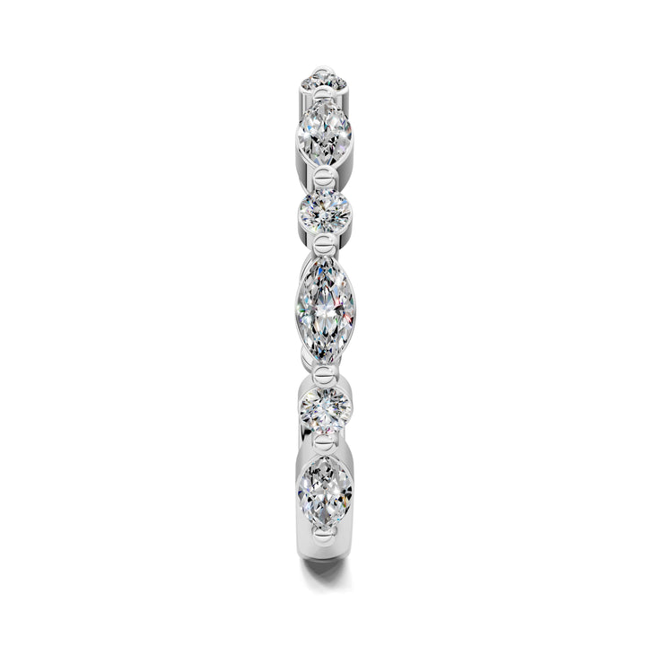 Melanie Round and Marquise Open Diamond Ring