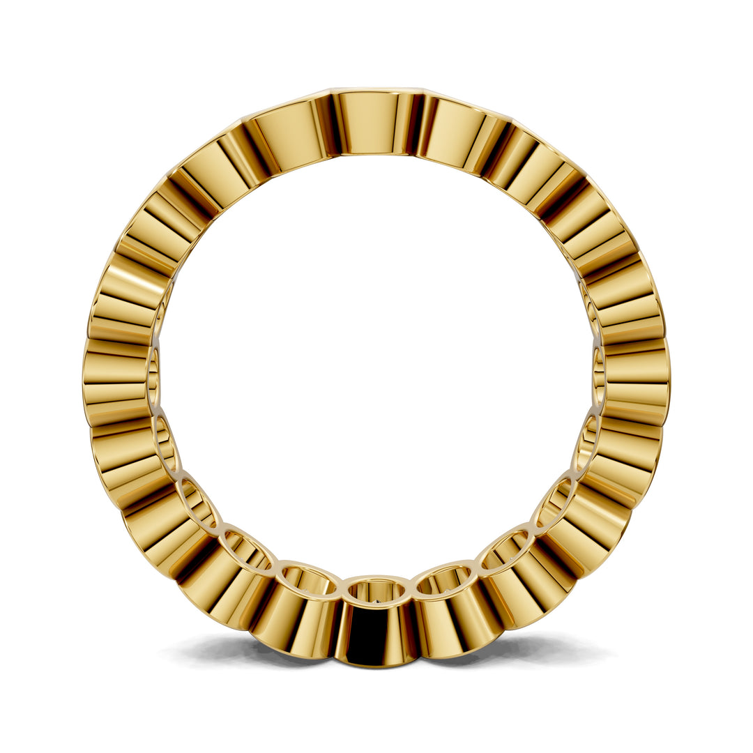 Holly Oval Semi-Bezel Eternity Band