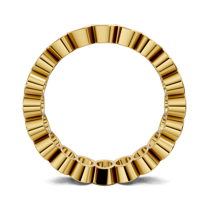 Holly Oval Semi-Bezel Eternity Band