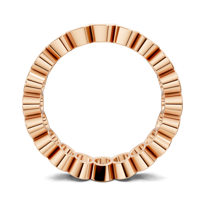 Holly Oval Semi-Bezel Eternity Band