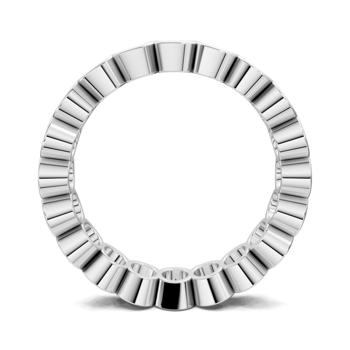 Holly Oval Semi-Bezel Eternity Band