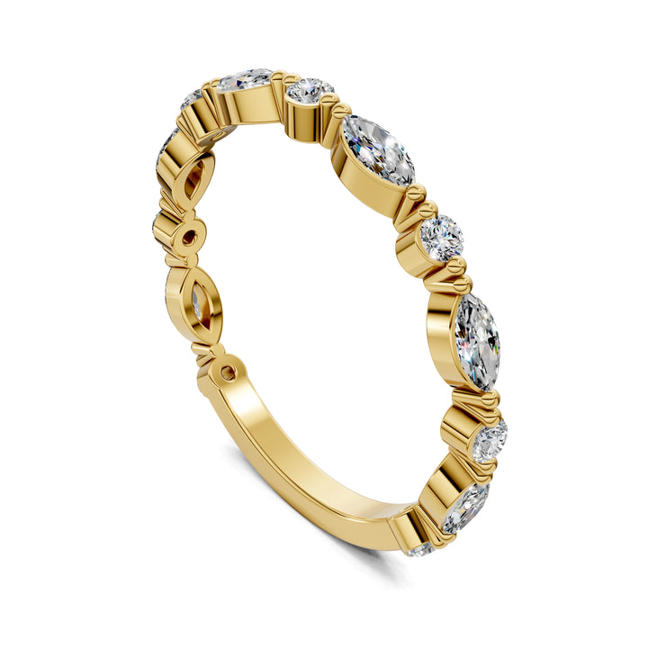 Meghan Round and Marquise Diamond Band