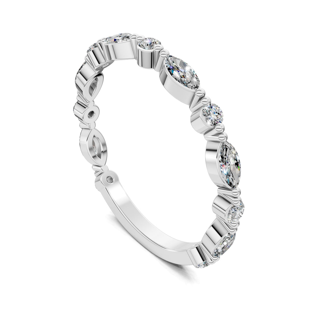 Meghan Round and Marquise Diamond Band