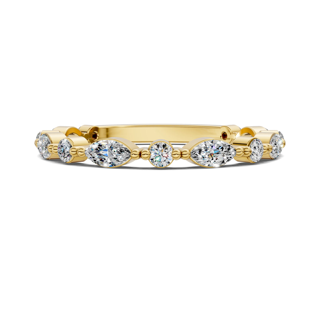 Meghan Round and Marquise Diamond Band