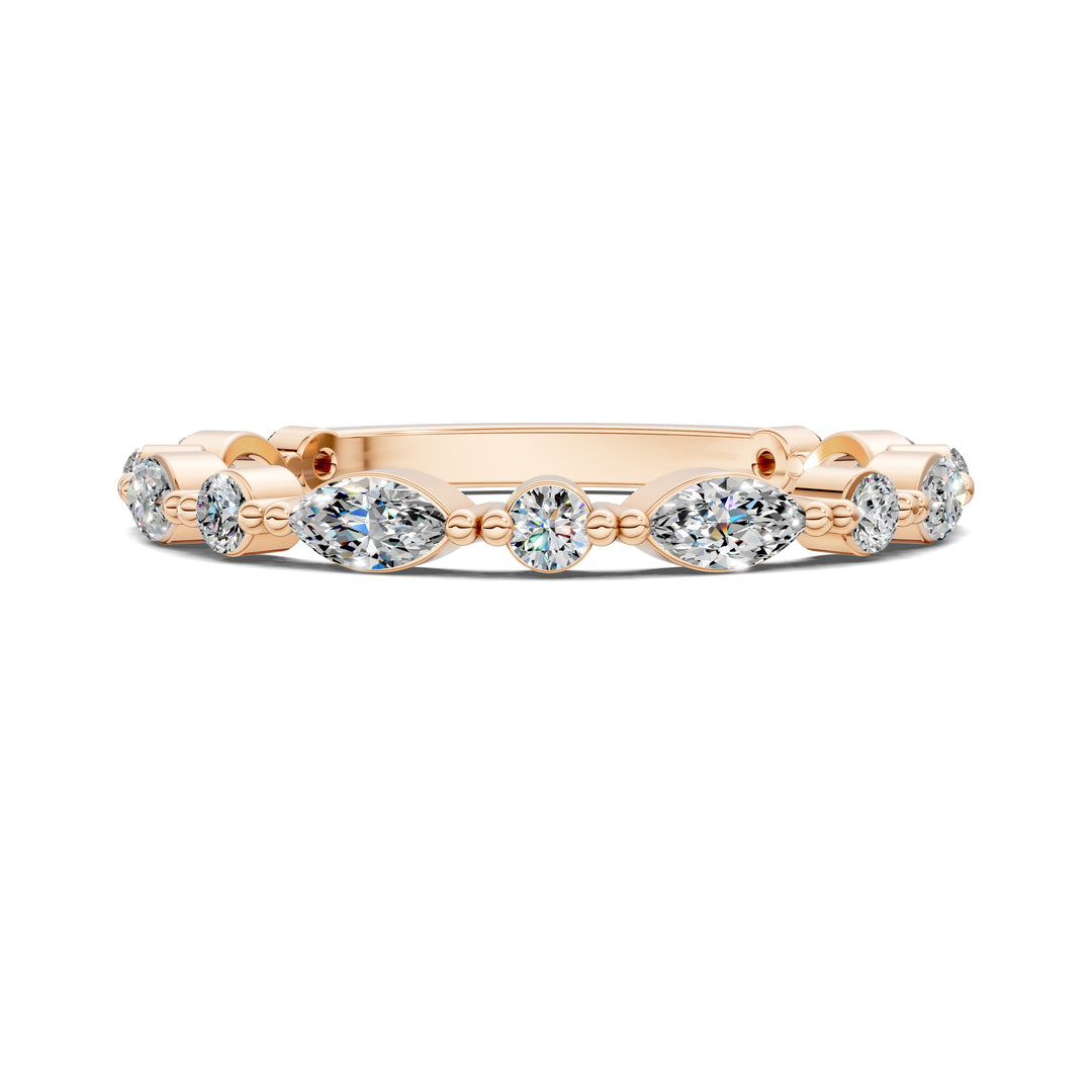Meghan Round and Marquise Diamond Band