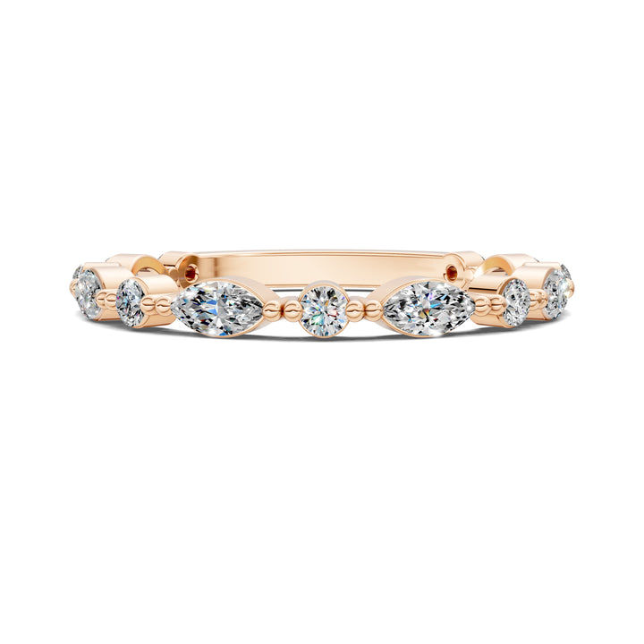 Meghan Round and Marquise Diamond Band