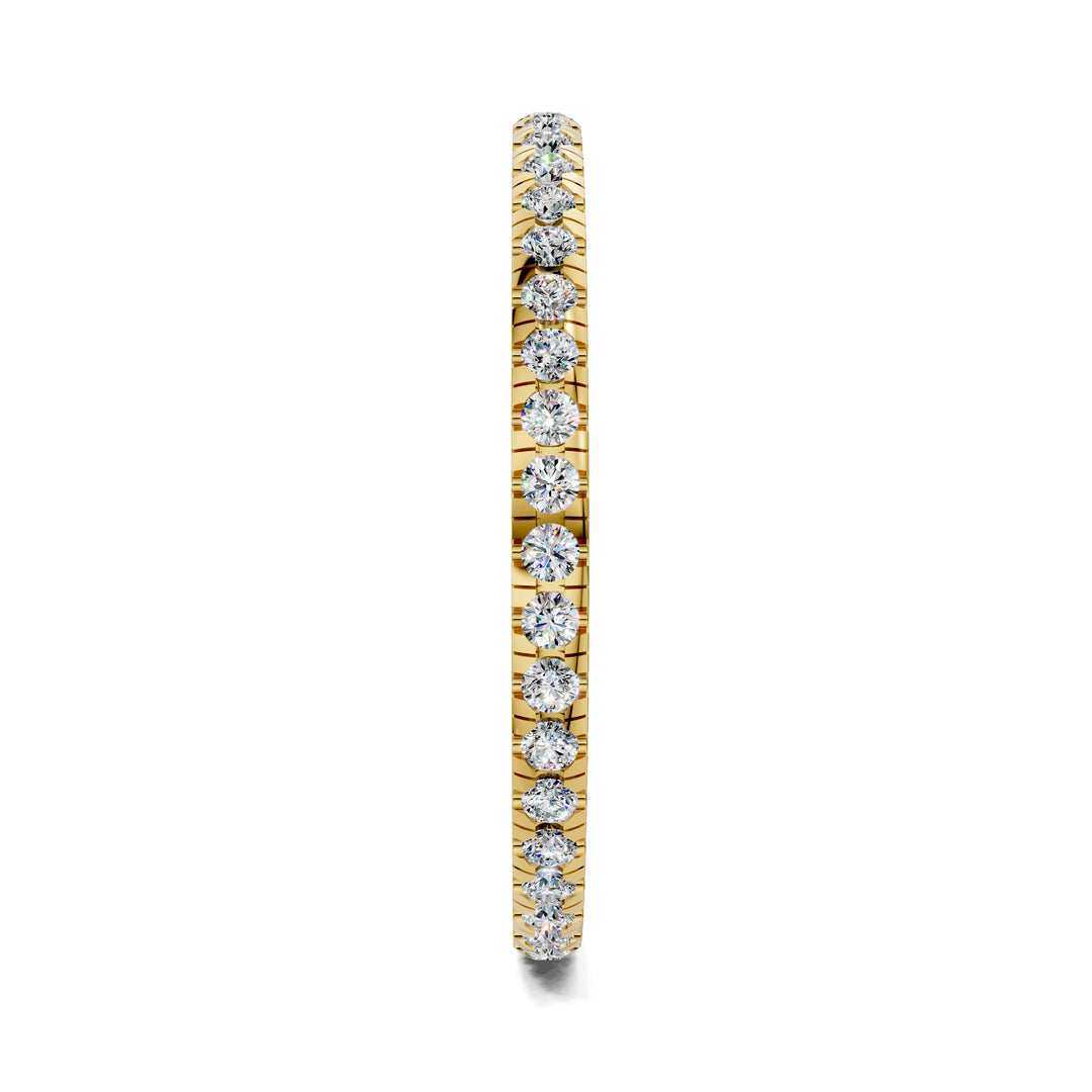 Kathleen Petite Scalloped Pavé Eternity Band