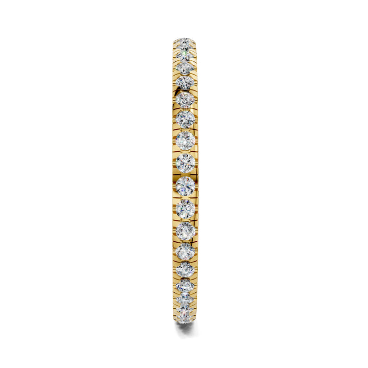Kathleen Petite Scalloped Pavé Eternity Band
