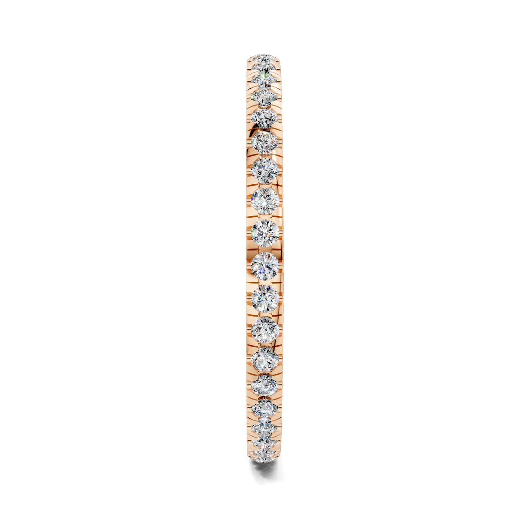 Kathleen Petite Scalloped Pavé Eternity Band