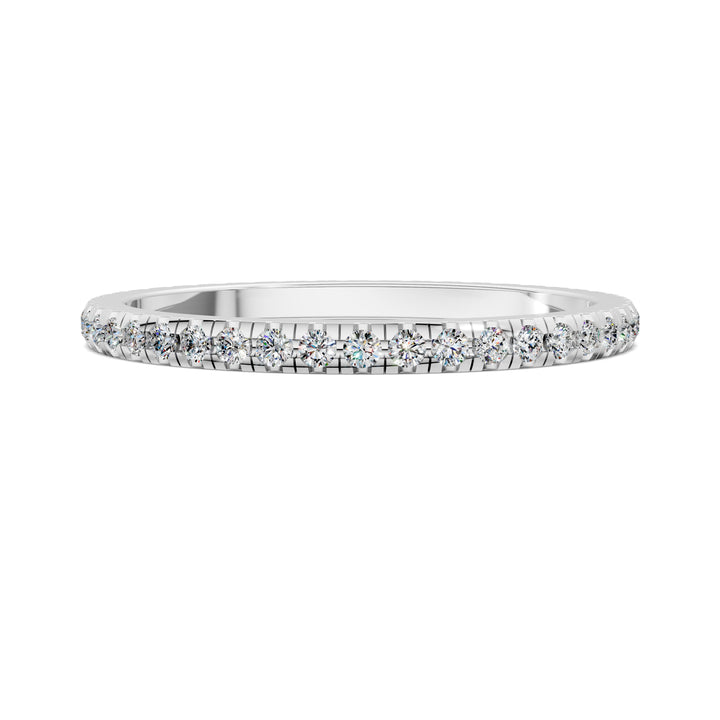 Kathleen Petite Scalloped Pavé Eternity Band