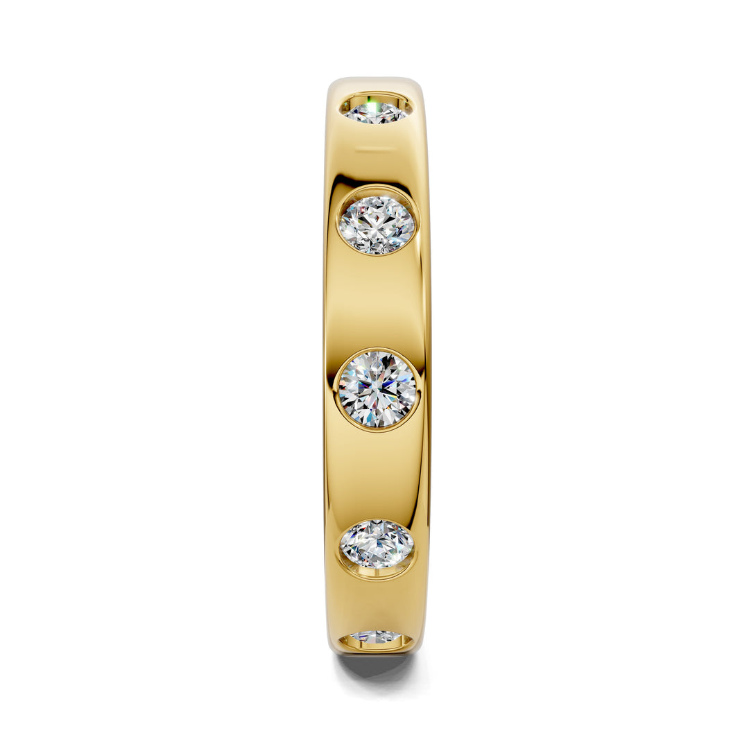 Julie Flush-Set Diamond Eternity Band
