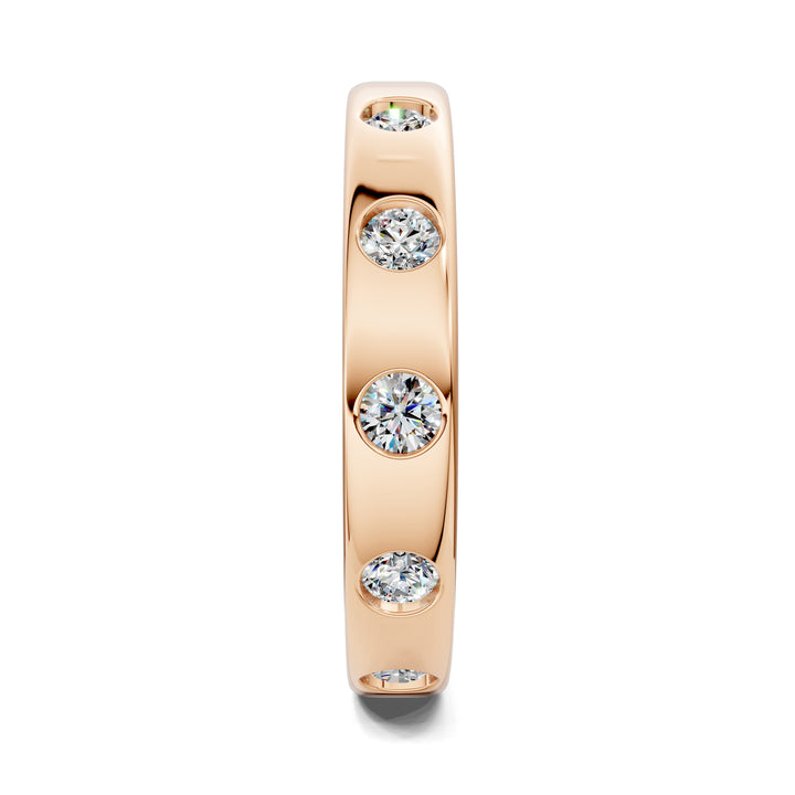 Julie Flush-Set Diamond Eternity Band