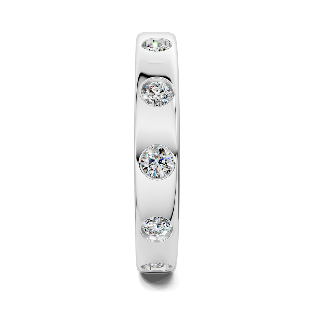 Julie Flush-Set Diamond Eternity Band