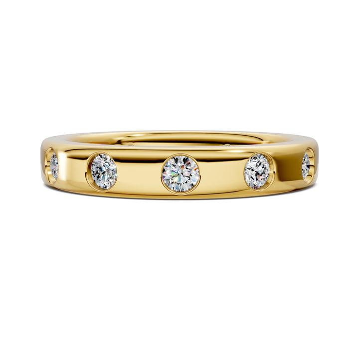 Julie Flush-Set Diamond Eternity Band