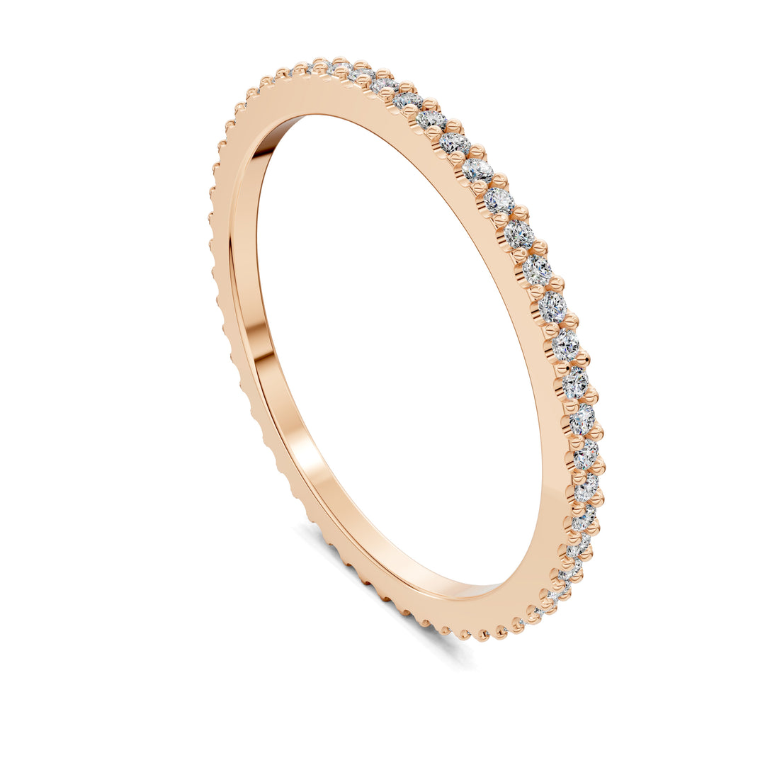 Leah Slim Pavé Diamond Band