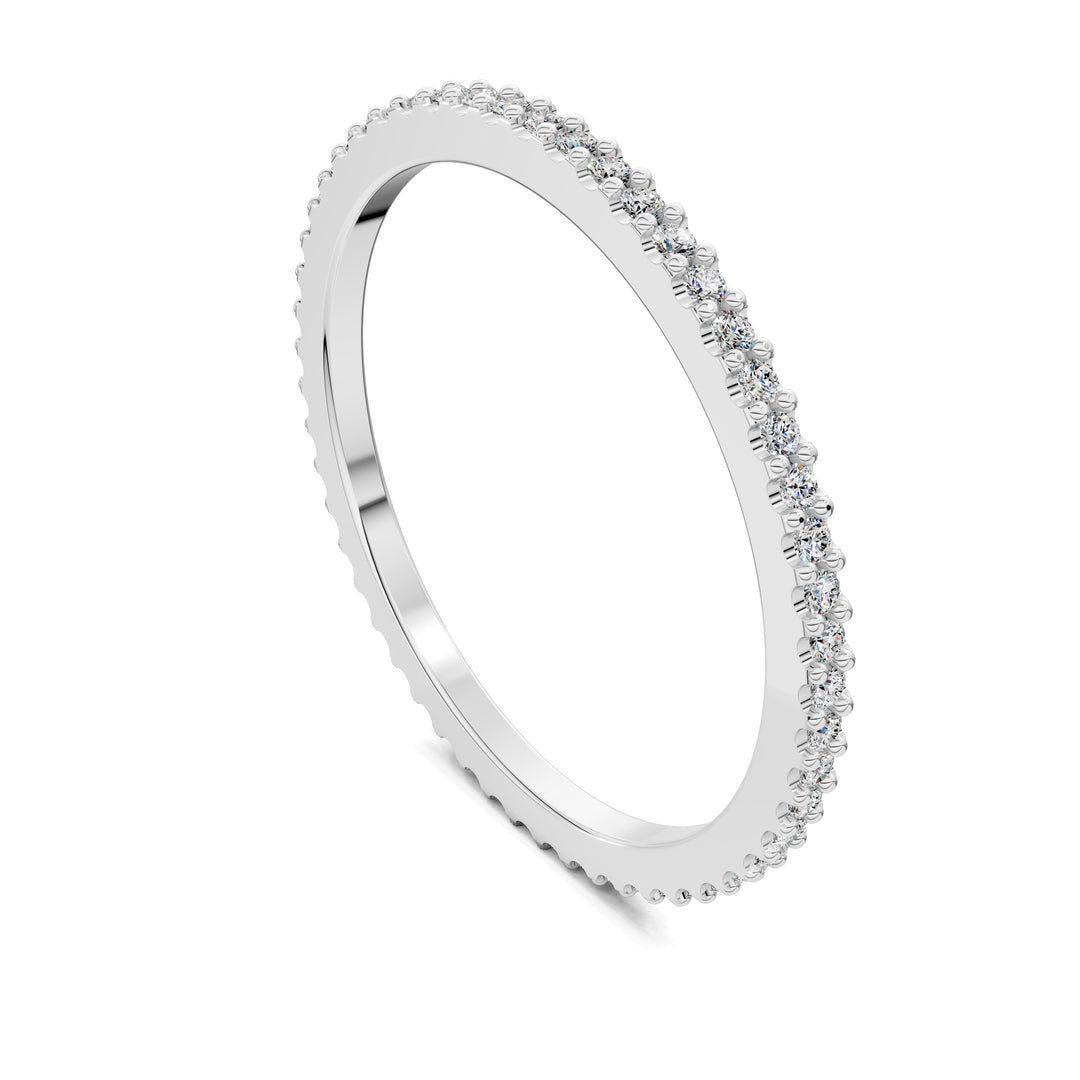 Leah Slim Pavé Diamond Band