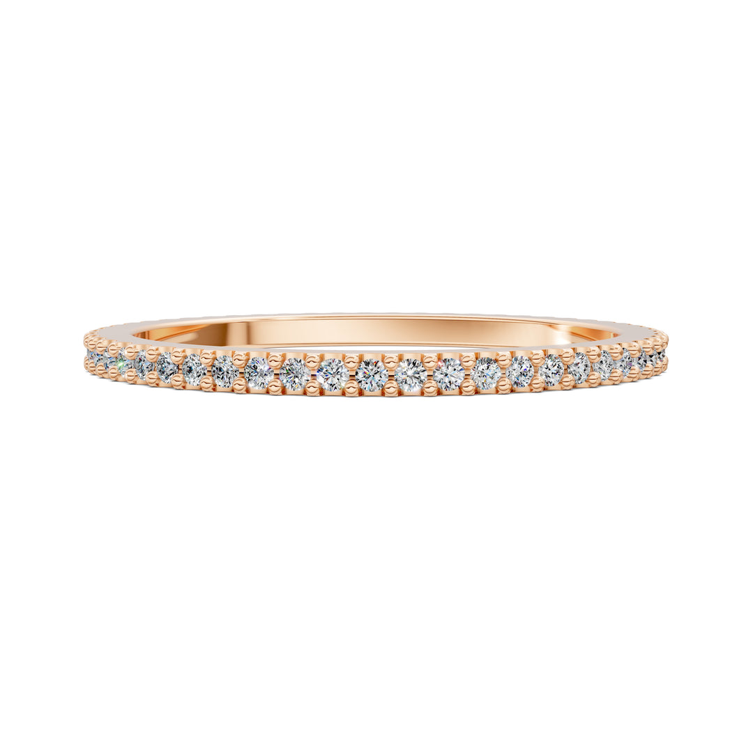 Leah Slim Pavé Diamond Band