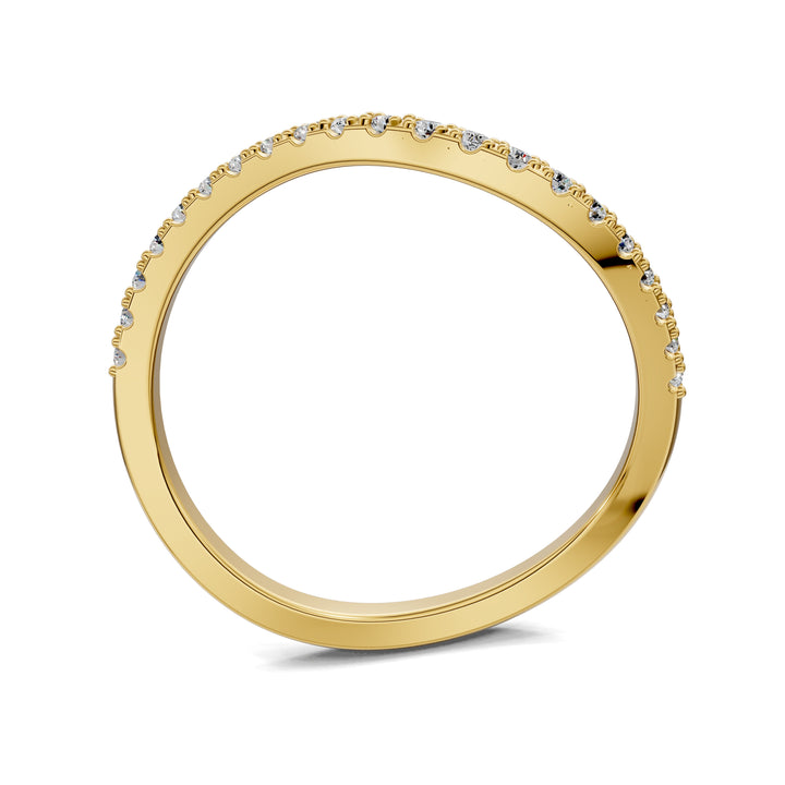 Julia Dôme Figure Pavé Band