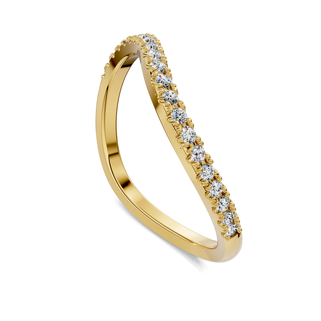 Julia Dôme Figure Pavé Band