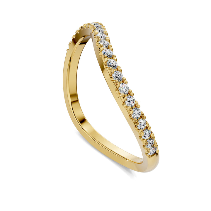 Julia Dôme Figure Pavé Band