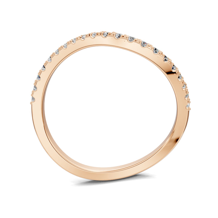 Julia Dôme Figure Pavé Band