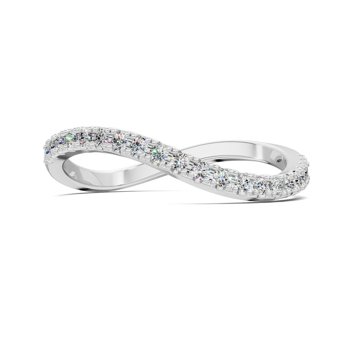 Julia Dôme Figure Pavé Band