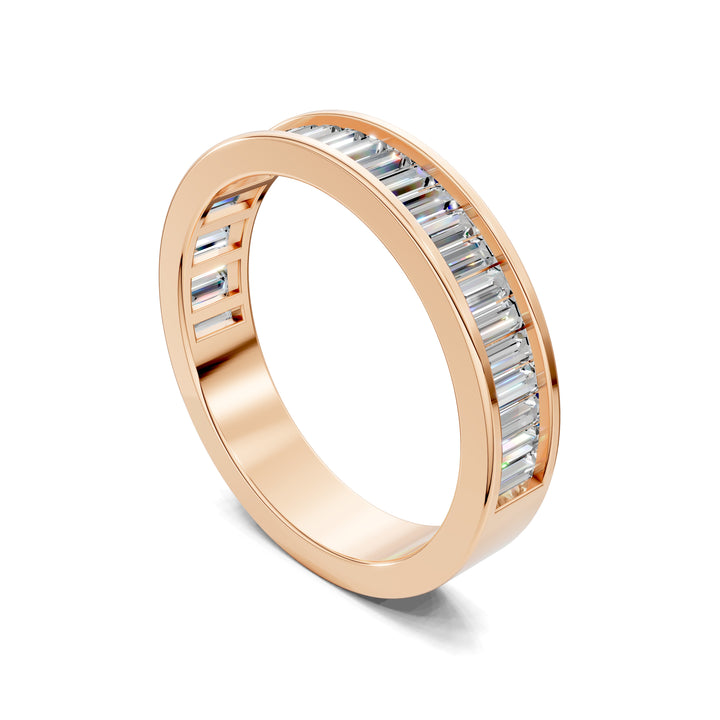 Christina Channel-Set Baguette Wedding Ring