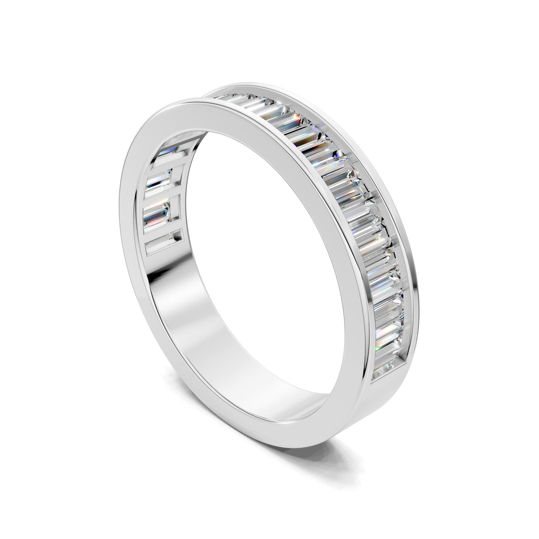 Christina Channel-Set Baguette Wedding Ring