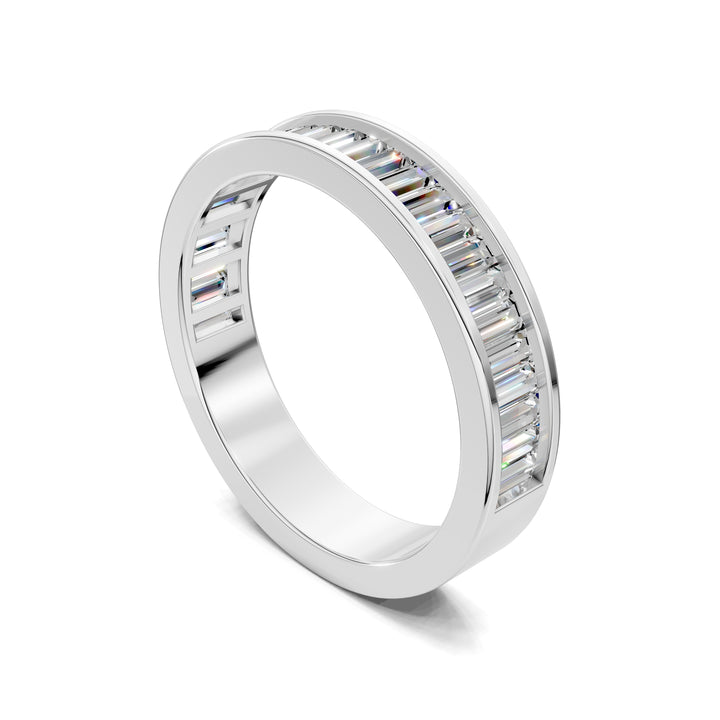 Christina Channel-Set Baguette Wedding Ring