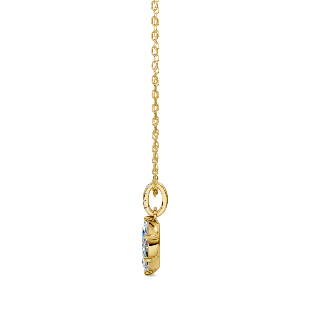1.50CTW Pave Bail Marquise Pendant