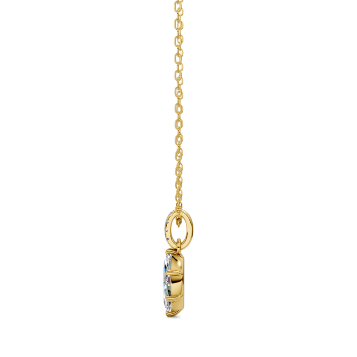 1.50CTW Pave Bail Marquise Pendant