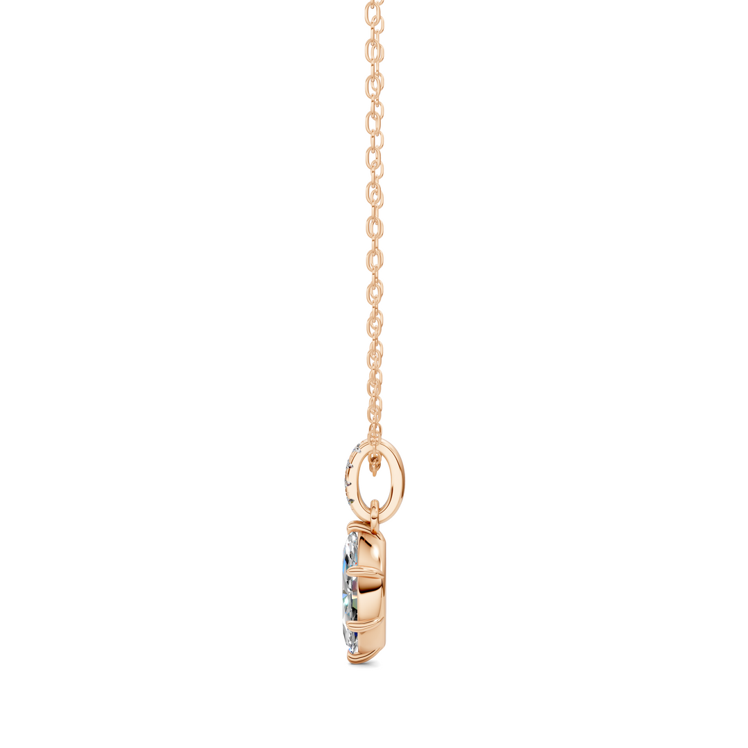 1.50CTW Pave Bail Marquise Pendant