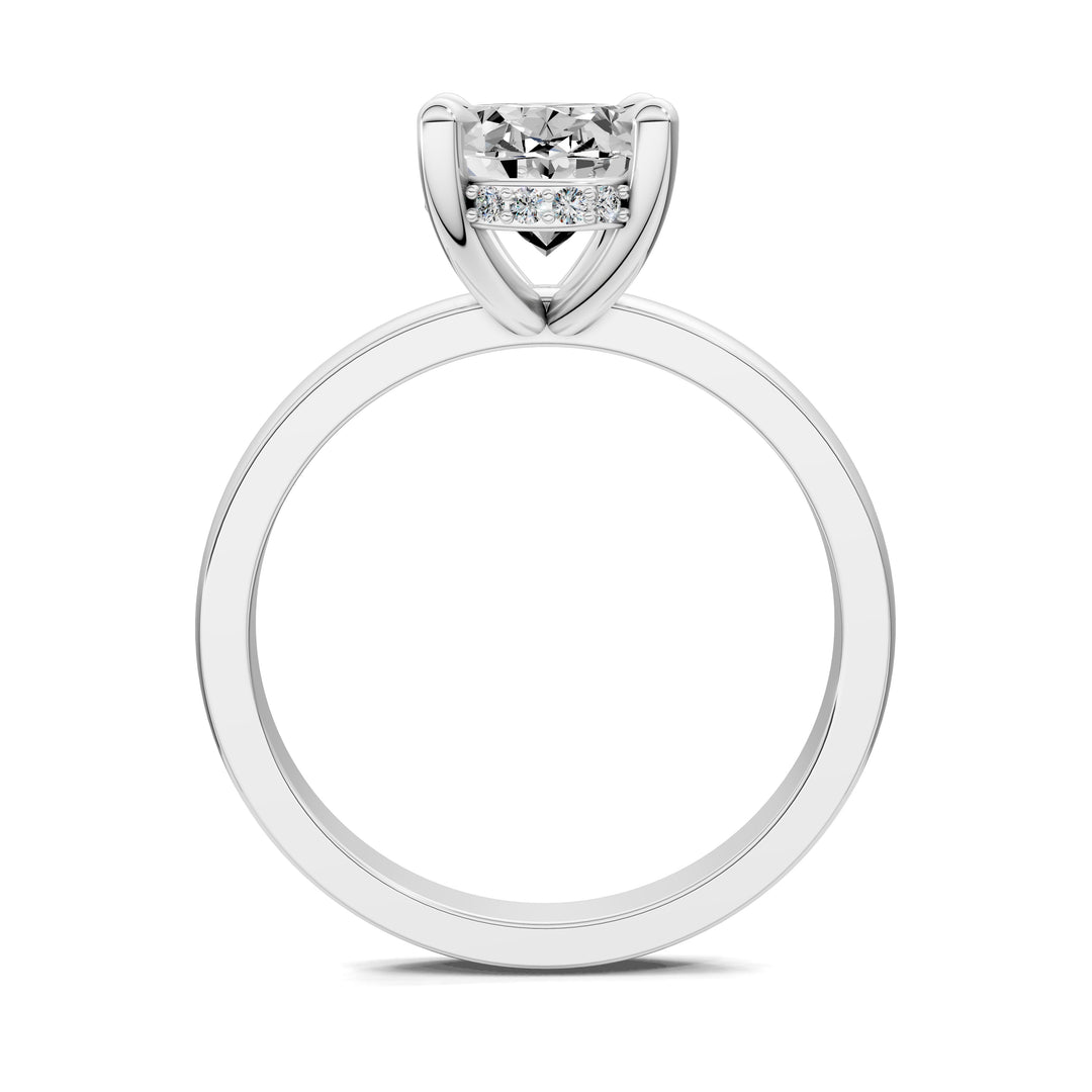 April Hidden Halo Engagement Ring