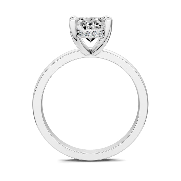 April Hidden Halo Engagement Ring