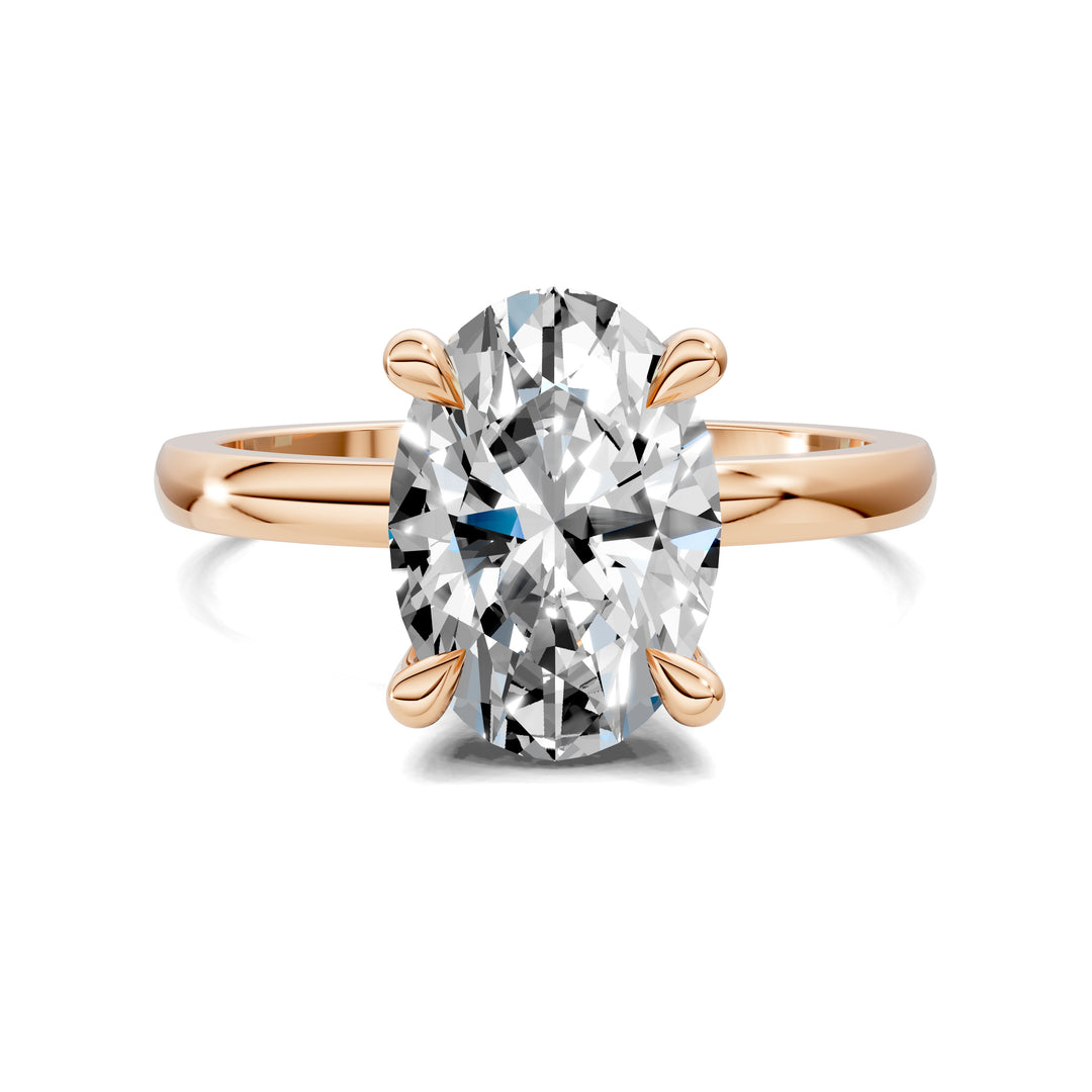 April Hidden Halo Engagement Ring