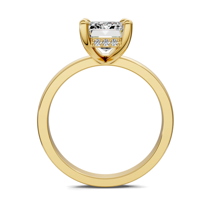 April Hidden Halo Engagement Ring