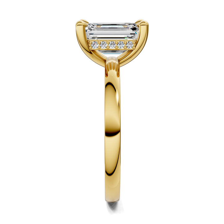 April Hidden Halo Engagement Ring