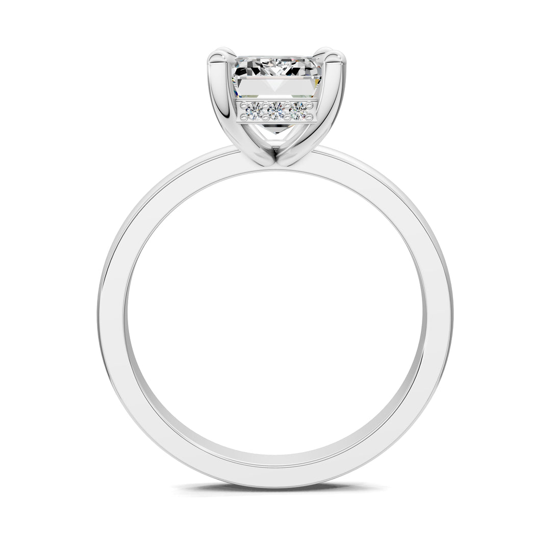 April Hidden Halo Engagement Ring
