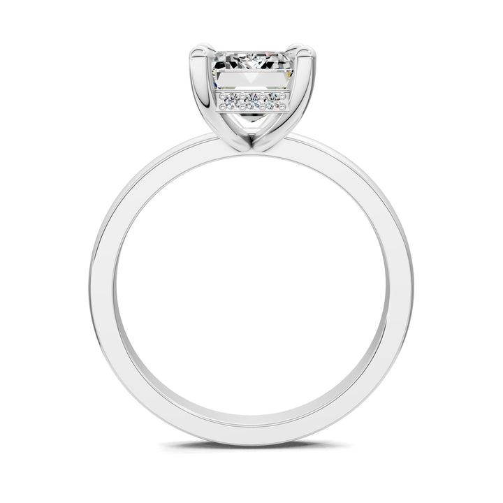 April Hidden Halo Engagement Ring
