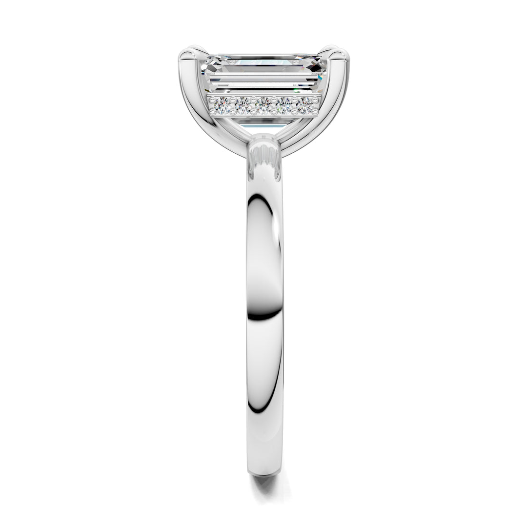 April Hidden Halo Engagement Ring