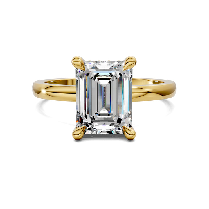 April Hidden Halo Engagement Ring