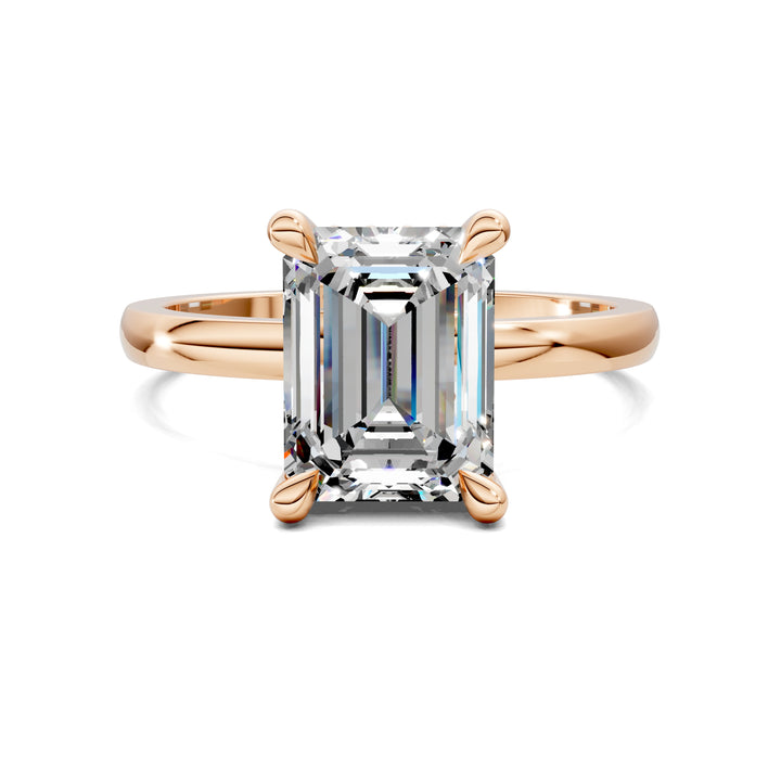 April Hidden Halo Engagement Ring