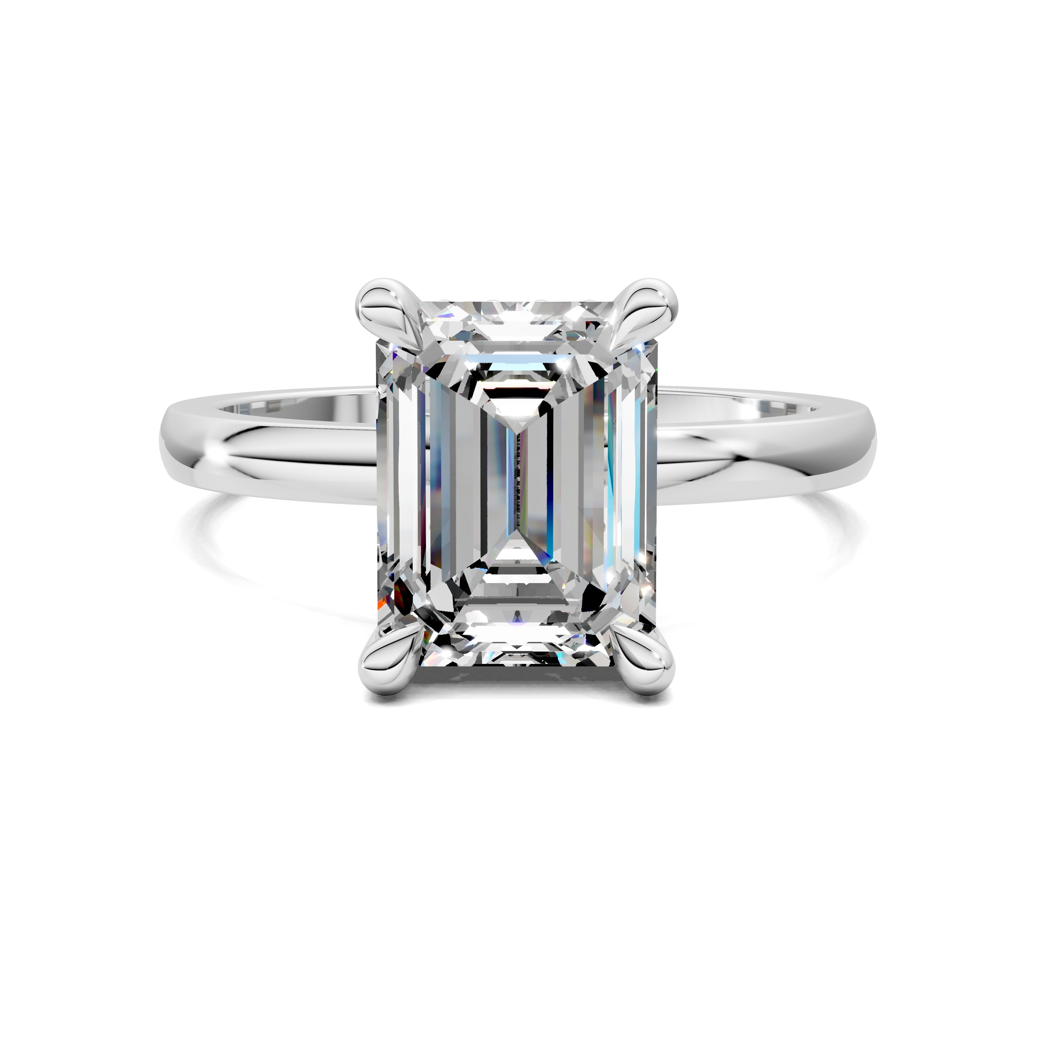 April Hidden Halo Engagement Ring – S.A.GEMS