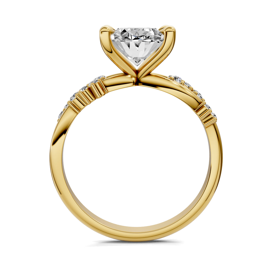 Jacqueline Floral Engagement Ring