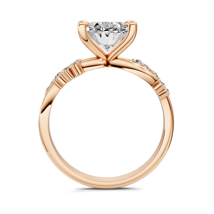 Jacqueline Floral Engagement Ring
