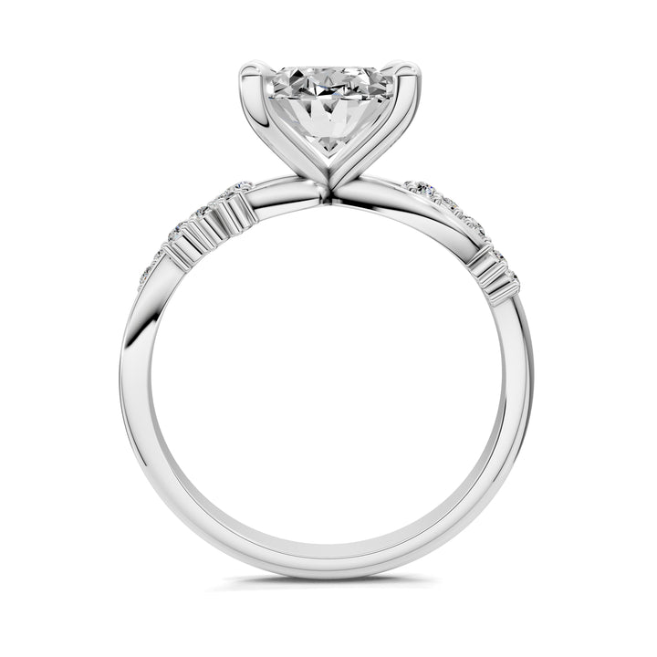 Jacqueline Floral Engagement Ring