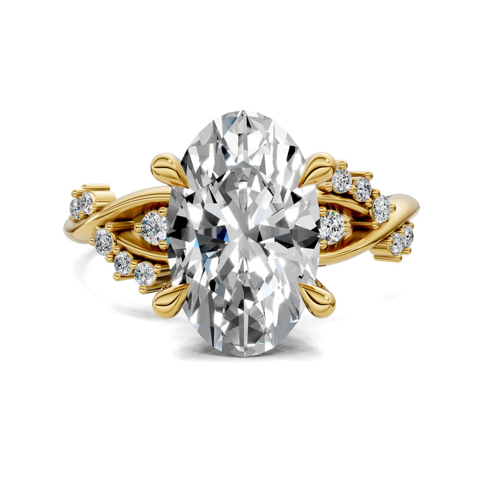 Jacqueline Floral Engagement Ring